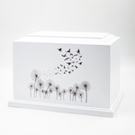 Урна для праха "Реквием L" с печатью Одуванчики