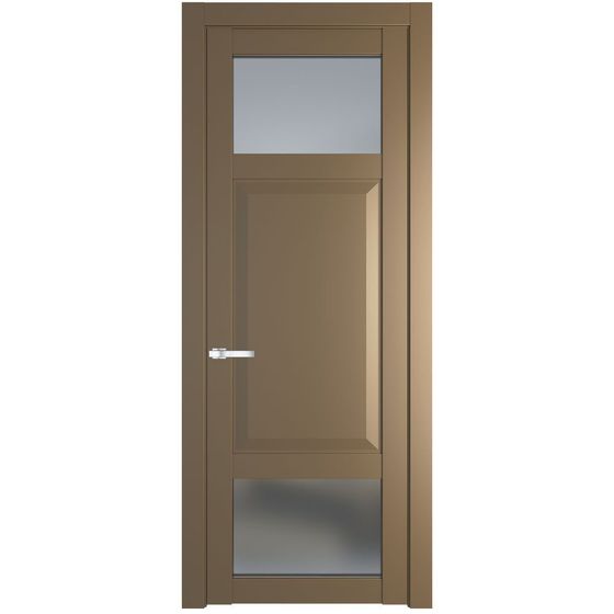 Межкомнатная дверь эмаль Profil Doors 1.3.4PD перламутр золото стекло матовое