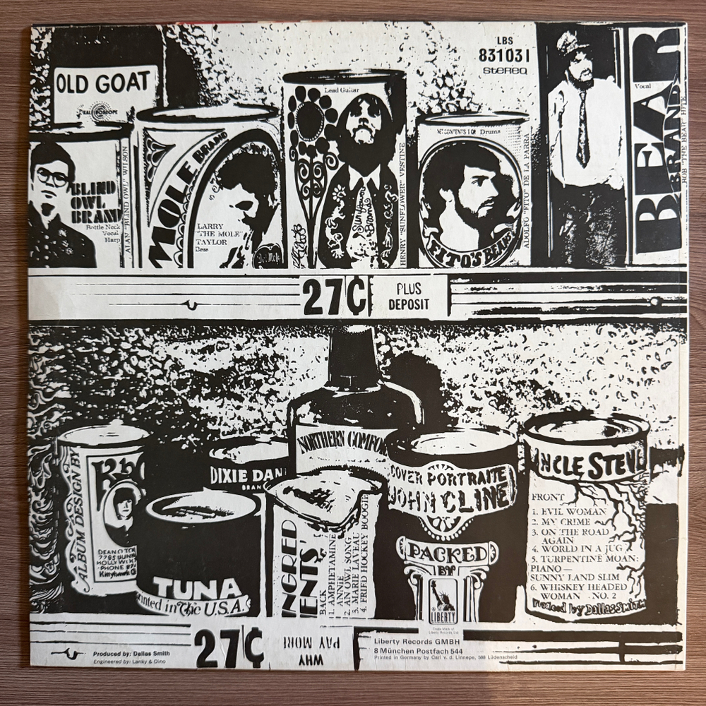 Canned Heat ‎– Boogie With Canned Heat (Дания 1968г.) Т