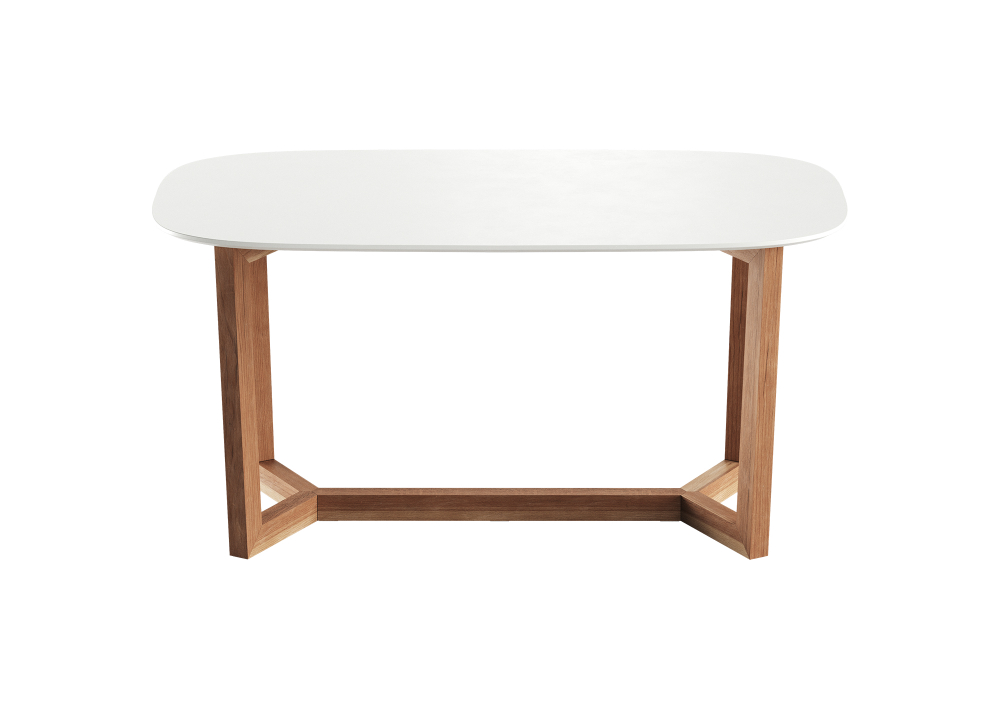 Стол обеденный Cross 2 160*85 см (белый, бук)