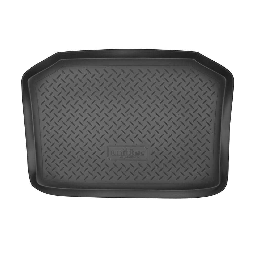 Коврик в багажник Norplast/Unidec для Volkswagen Polo в кузове HB (2002-2009) Черный, полиуретан, арт.NPL-P-95-40