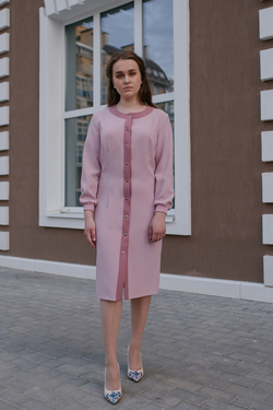 Офисное платье Mila Bezgerts 2656АЕ, цвет Розовый, размер 52-164