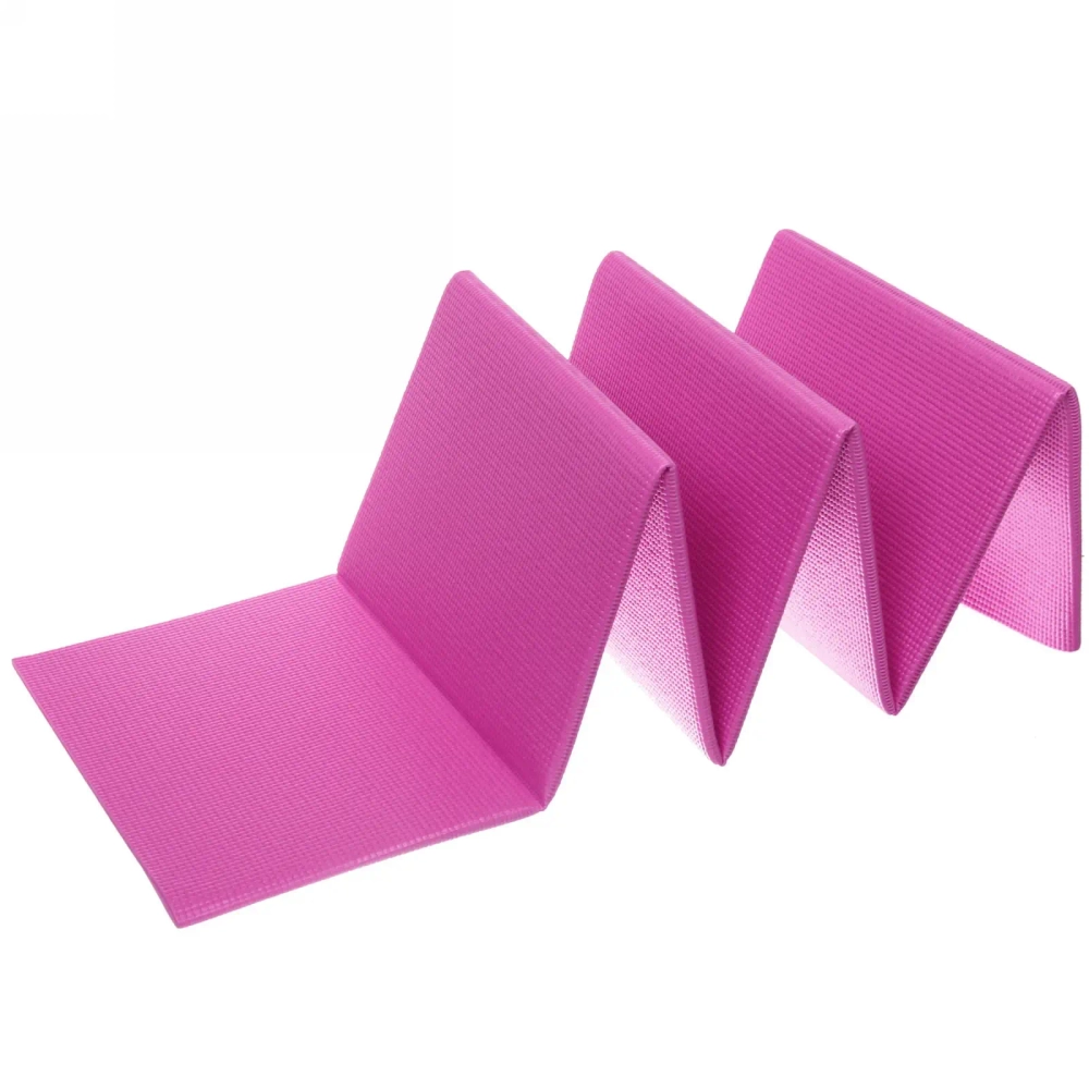 Коврик для йоги складной «Meditation «173**61*0,5 см (PVC), фуксия