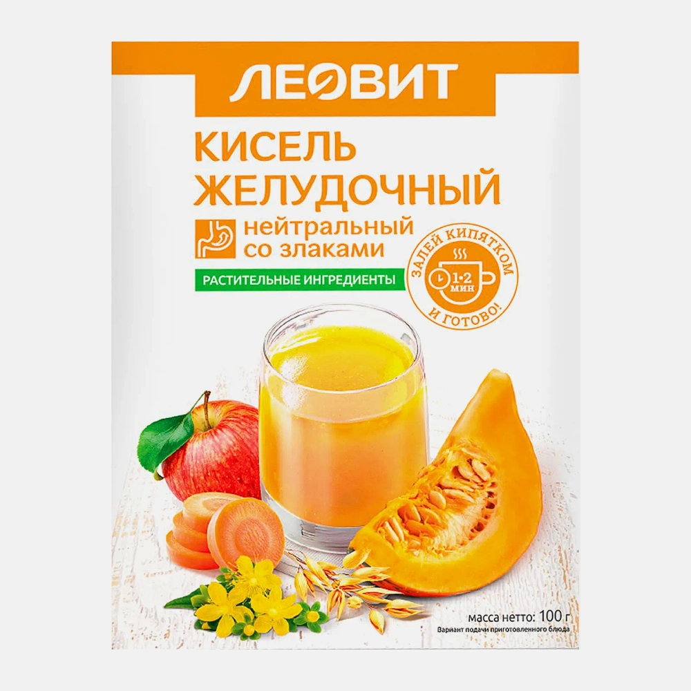 Леовит кисель желудочный нейтральный пакетики 20г 5шт