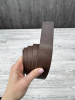 Ременная заготовка Миссури МС32 цв. Шоколад, толщ. 3,3-3,5 мм