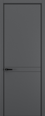 Межкомнатная дверь Zadoor Горизонт NH13 кромка ABS Black