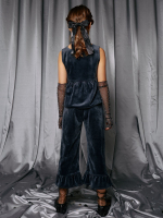 Велюровая туника укороченная Mjölk Mist Grey, уценка