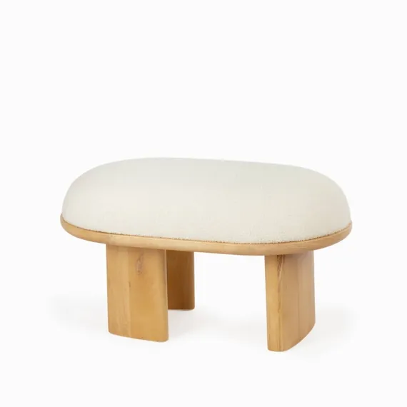 Пуф Shadow 83х50 см, молочное букле