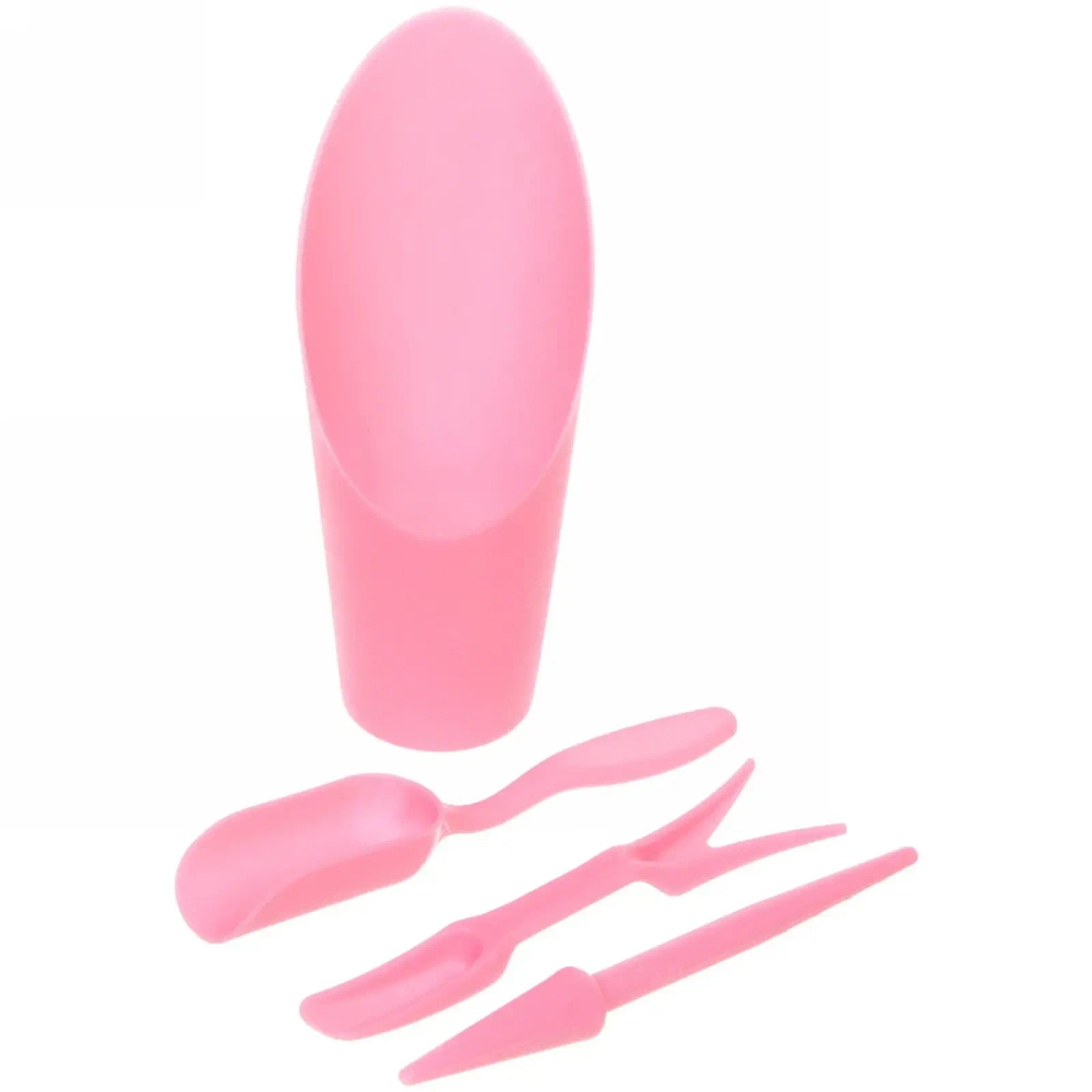 Набор садовых инструментов «Алоэ» для пересадки саженцев,суккулентов 4 предмета, цвет розовый