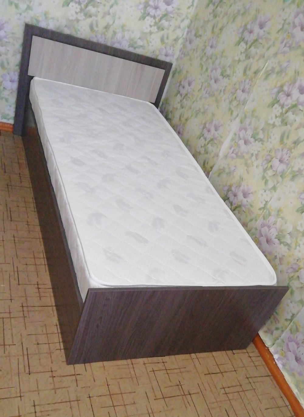 Кровать LIGHT Фиеста ясень темн/ясень св 1600 + настил