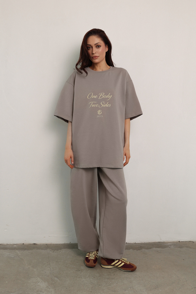 Брюки спорт серые