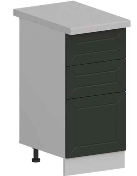 Кухня Модуль ШН3Я 400 Ликата / Насыщенно-зеленый