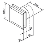 Накладной вентилятор Helios MiniVent M1/100 F (датчик влажности)