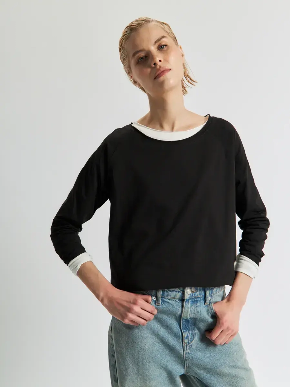 Лонгслив оверсайз реглан