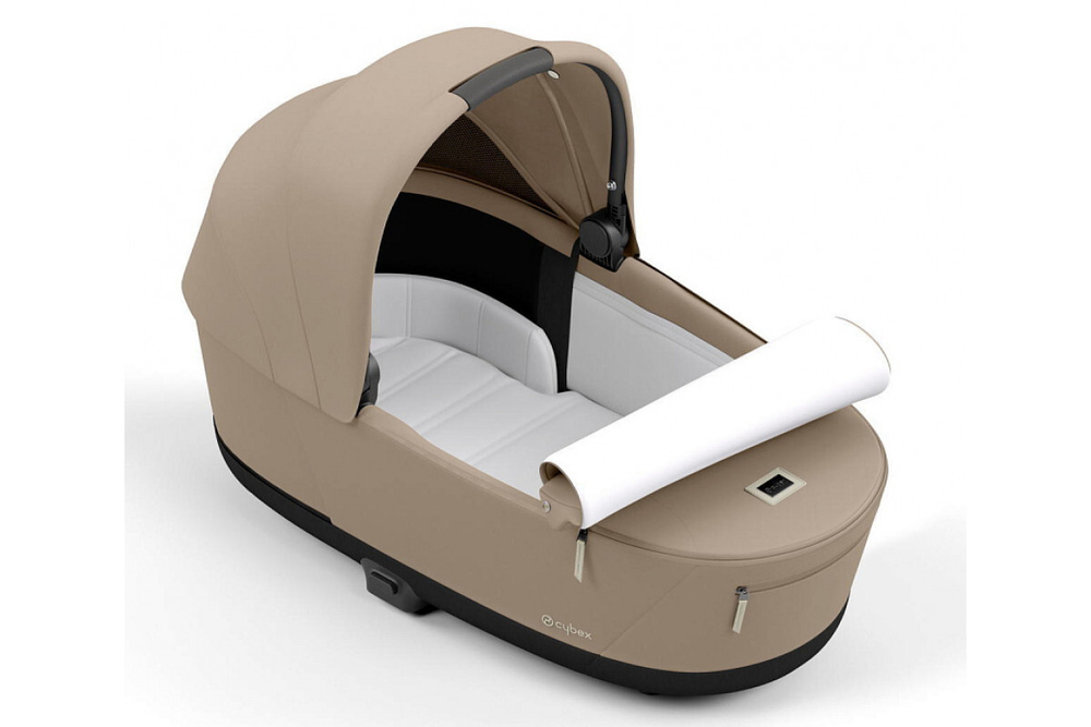 Коляска 2 в 1 Cybex Priam IV Cozy Beige, шасси Rose Gold