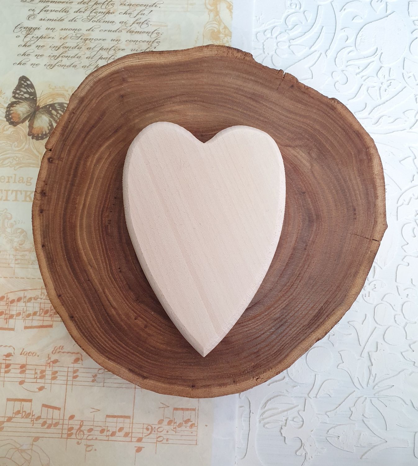 сердечко  12*9см , липа