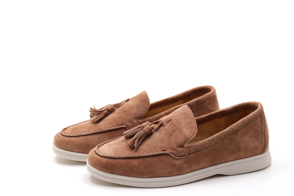 Лоферы нат. замша (36-40)р. / шт.