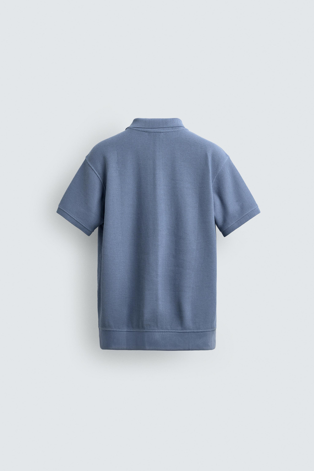 ZARA ПОЛО ПИКЕ REGULAR FIT, СИНИЙ