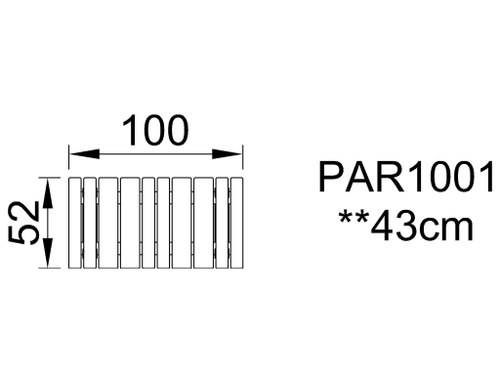 Скамья «Румба», 100 см