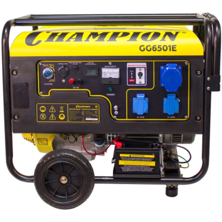 Генератор бензиновый CHAMPION GG 6501 E + ATS