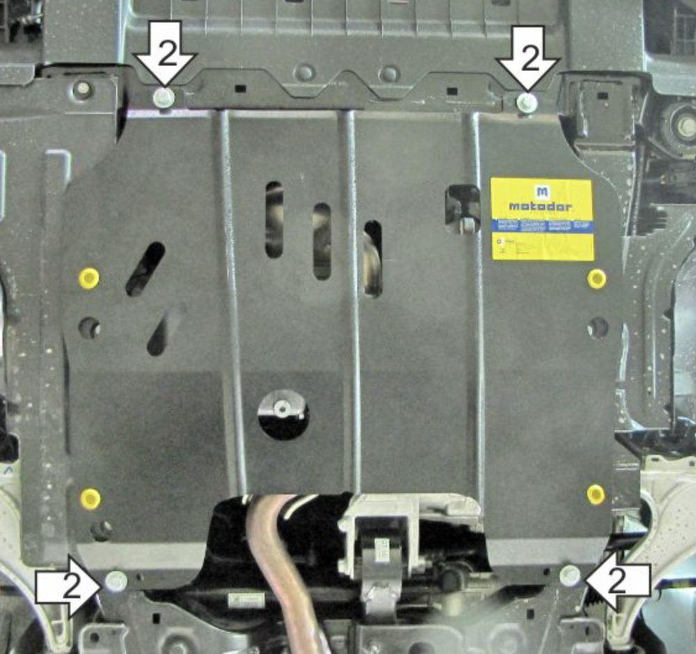 Защита двигателя для Opel Astra J; GTC; Chevrolet Orlando MOTODOR.73005