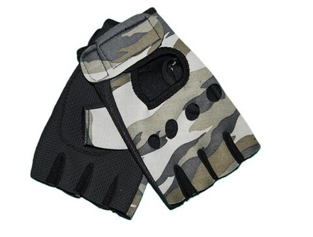 Перчатки велосипедные без пальцев камуфляж :8015
