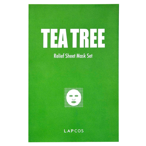 Lapcos, Набор тканевых масок Tea Tree Relief, 5 шт., По 25 мл (0,84 жидк. унц.)