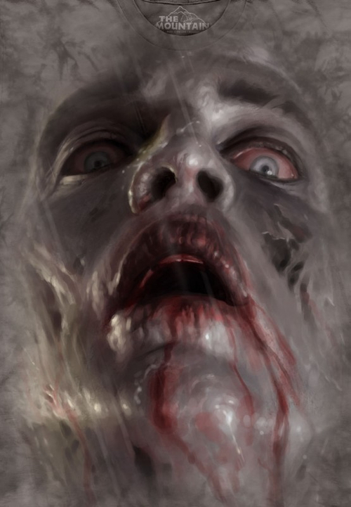 Футболка Mountain с изображением зомби - Zombie Face
