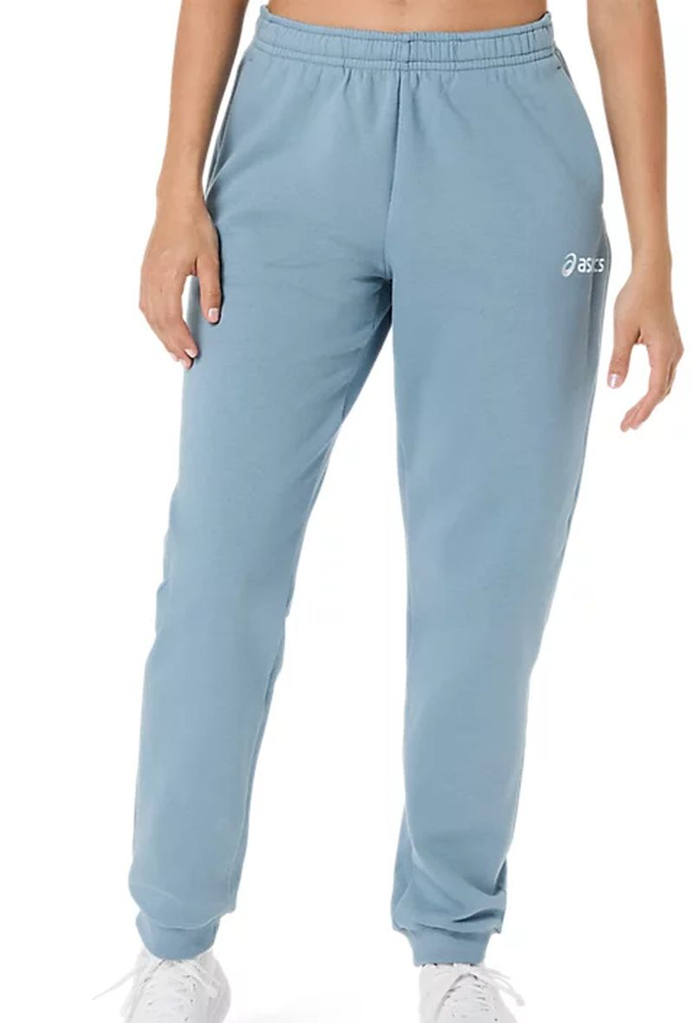 Женские теннисные брюки Asics Logo Fleece - saba blue