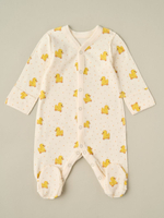 Комбинезон на кнопках "Уточки", Сливочный
