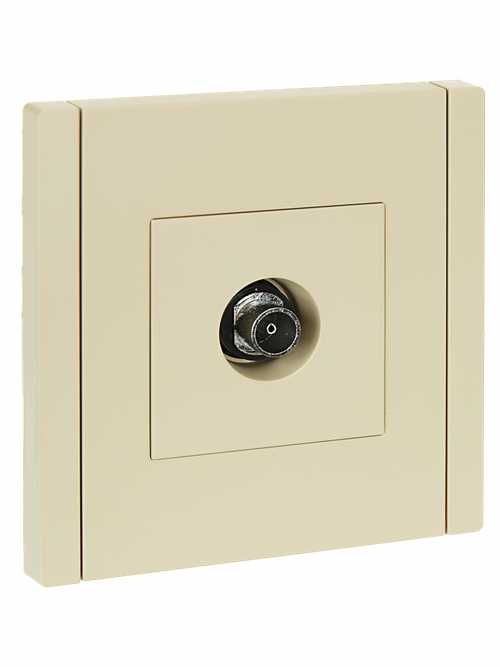 FORTE&PIANO Розетка TV оконечная FP428 ваниль IEK