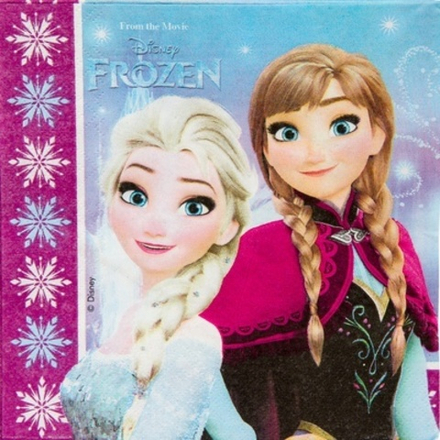 Салфетка Frozen Сев сияние 33см 20шт