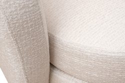 Кресло вращающееся 76x76см Garda Decor Napoli бежевая рогожка