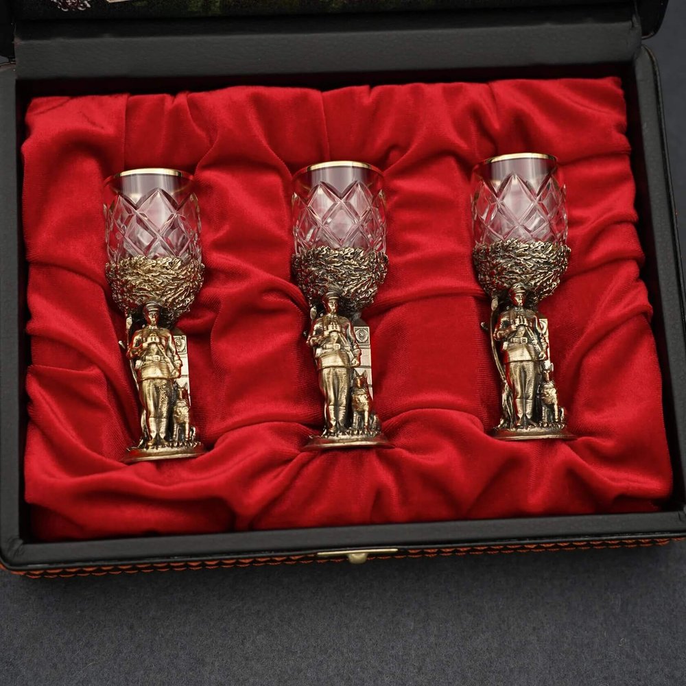 Подарочный набор стопок "Пограничник"