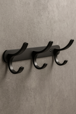 Крючок STWORKI Киркенес S45306GB вороненая сталь, на шурупах