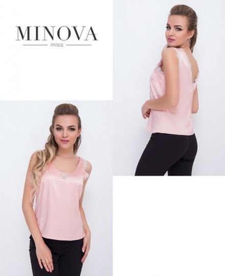 Блуза 1093-пудра Minova Фото 2