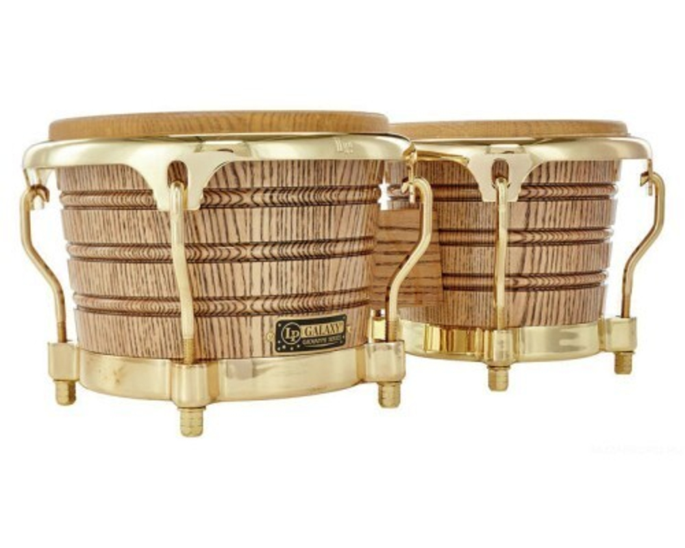 Latin Percussion LP793X Galaxy Giovanni Bongos Natural/Gold комплект бонго 7 1/4" и 8 5/8"
