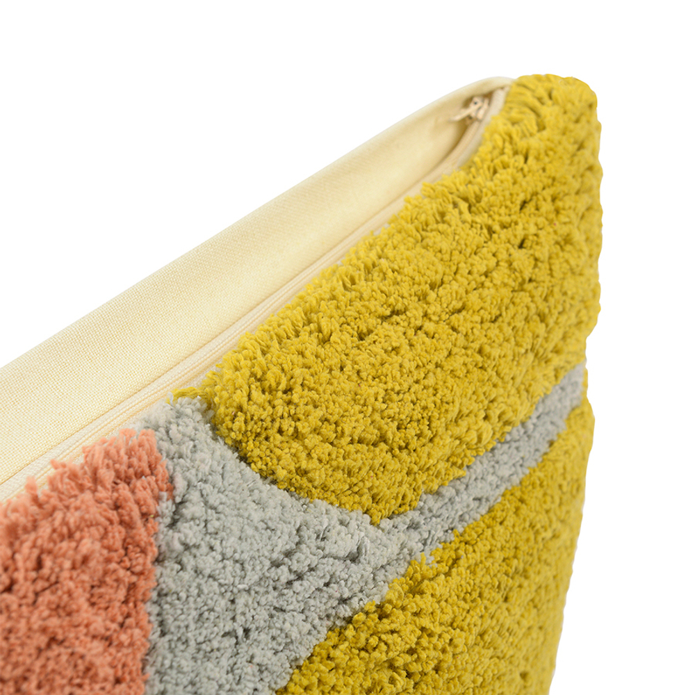 Чехол на подушку с рисунком tea plantation горчичного цвета из коллекции terra, 45х45 см