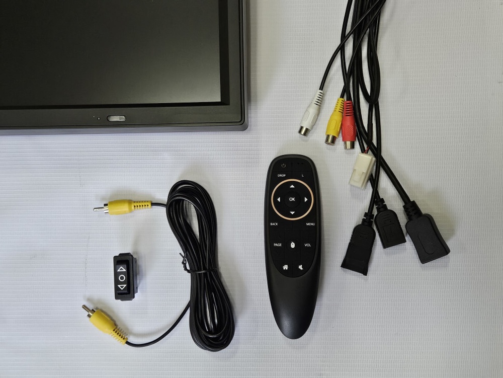 Монитор потолочный с электроприводом - ERGO ER24AT с экраном 24” (1920х1080 IPS FullHD,Android, 2+32 Gb, Смарт ТВ) серый