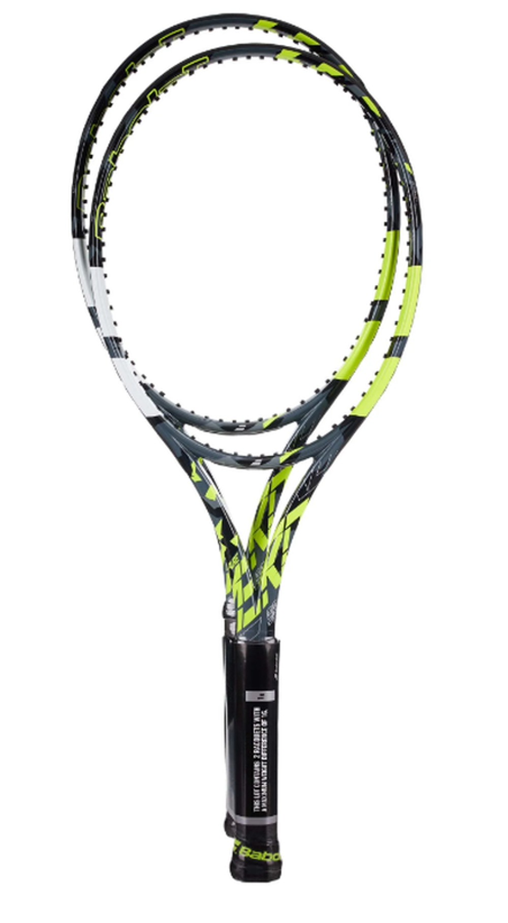 Теннисная ракетка Babolat Pure Aero 98 2 Pack - grey/yellow/white