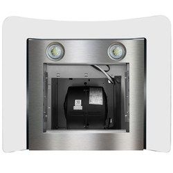 Вытяжка Ginzzu HKH-132, нержавеющая сталь, сенсорное управление, 540 куб. м/ч, 60х60х45.5 см