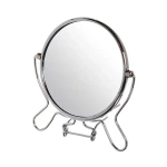 Зеркало настольное в металлической оправе «Модерн» круг, одностороннее d9,5см