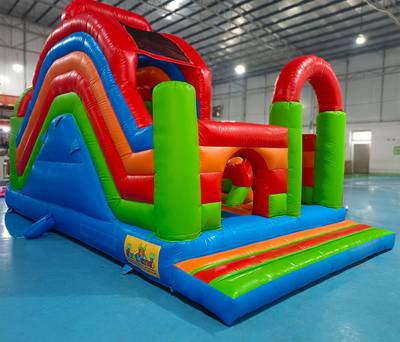 Надувная полоса препятствий «Цветное изобилие 2» 8*4*4 м