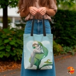 Сумка шоппер с принтом Genshin Impact