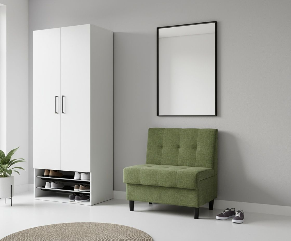 Стильный компактный диван Фабрики ОНИКС из практичного и износостойкого материала с оригинальным дизайном, вместительным ящиком для хранения, мягким наполнителем для дома, дачи и офиса