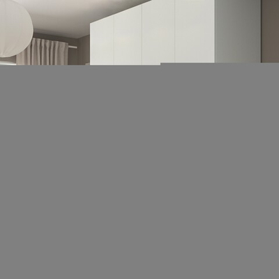 Распашной шкаф PAX FORSAND IKEA четырехдверный с 2 полками (белый)  240*60*260