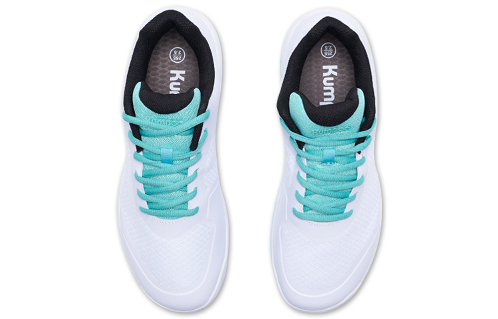 KUMPOO Textile, Synthetic Leather, TPU Cushioning Slip Resistant Breathable Coverage Support Low top Badminton Shoes