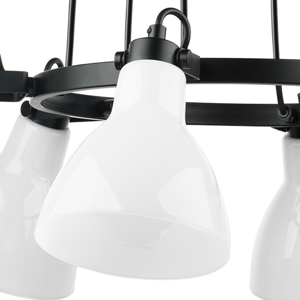 761160 Люстра ACROBATA 6х40W E14 ЧЕРНЫЙ/БЕЛЫЙ