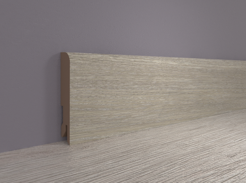 Плинтус МДФ ламинированный Лука Пл 100-10МДФ.2400.24012 дуб светло-серый 16x100х2400 мм