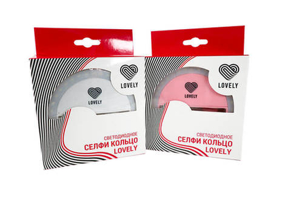 Светодиодное селфи кольцо  Lovely (цвет розовый)